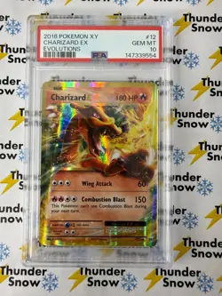 Charizard ex #12 2016 Pokemon XY Evolutions PSA 10 - Image 1