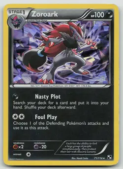 Pokemon Zoroark - 71/114 (Cracked Ice Holo) 071/114 Blister Exclusives Holo LP+ - Image 1