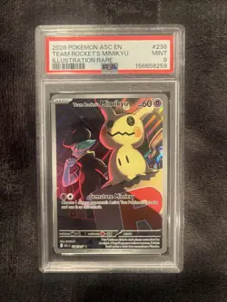 Pokemon TCG Team Rocket’s Mimikyu #238 PSA 9 - Image 1