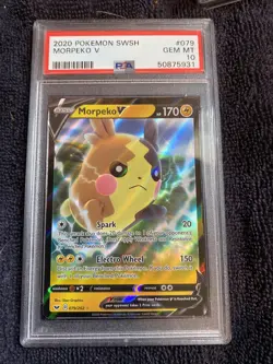 PSA 10 Morpeko V #079 - 2020 Sword & Shield - Pokemon TCG - Image 1