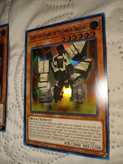 YUGIOH: 2x Golem that Guards the Millennium Treasures MP25-EN208 Ultra Rare 2025 - Image 2