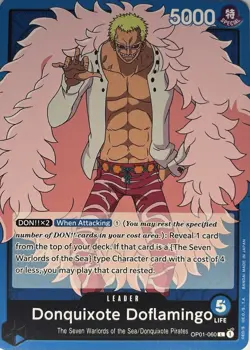 Donquixote Doflamingo Leader OP01-060 - Romance Dawn - One Piece TCG - Image 1