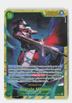 Dracule Mihawk OP14-119 Secret Rare The Azure Sea's Seven One Piece Near Mint - Image 1
