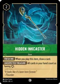 4x Hidden Inkcaster - 98/204 - Common NM-Mint Disney Lorcana: Ursula's Return Lo - Image 1