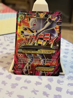 Mega Mewtwo EX 160/162 XY BREAKthrough Holo FullArt Near Mint NM/LP Pokemon Card - Image 1