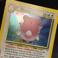 Blissey 02/64 Neo Revelation Holo Rare Pokemon Card Yuka Morii - LP / MP - Image 3