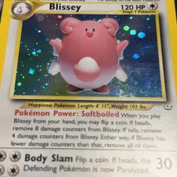 Blissey 02/64 Neo Revelation Holo Rare Pokemon Card Yuka Morii - LP / MP - Image 4