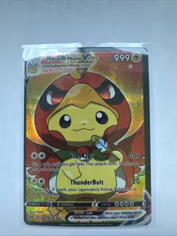 Ho-Oh Pikachu Cosplay Poncho VCOS Holographic Card - Image 1