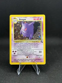 Pokemon Gengar TCG Fossil Holo Rare Card 5/62 Unlimited Heavy Played - Image 1