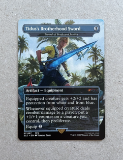 Tidus's Brotherhood Sword of Truth and Justice - FINAL FANTASY Secret Lair MTG - Image 1