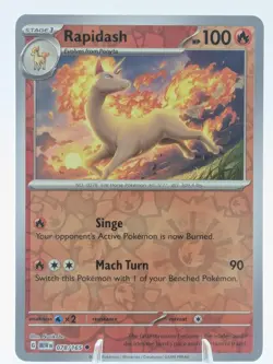 Rapidash 078/165 Uncommon 151 Pokemon Reverse Holo Near Mint - Image 1