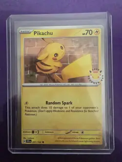 Pokemon Pikachu 2026 Pokemon Day Holo 30th Anniversary Stamped Promo 051/162 - Image 1