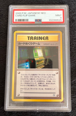 2000 P.M. Pokemon Japanese Neo Card Flip Game Mint PSA Graded 9 - Image 1