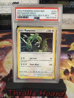 Pokemon TCG Rayquaza SWSH029 Cosmos Holo Black Star Promo Psa 9 - Image 1