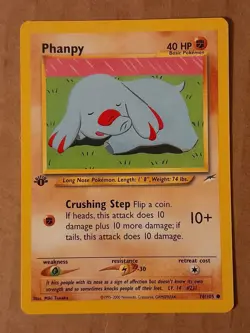 Pokemon Phanpy 76/105 1st Edition NEO Destiny LP See Pictures - Image 1