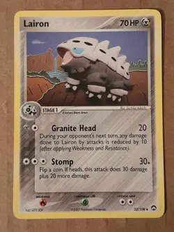 Pokemon Lairon 32/108 ex Power Keepers NM See Pictures - Image 1