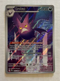 Crobat 093/086 Illustration Rare - ME04: Chaos Rising Pokemon NM - Image 1