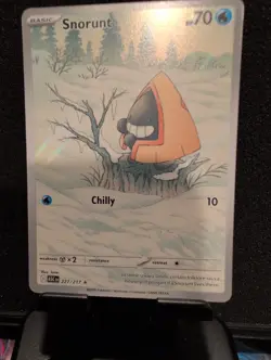 Pokemon Snorunt SV04 227/217 Holo 70 HP Basic English 2026 NM Pack Fresh. - Image 1