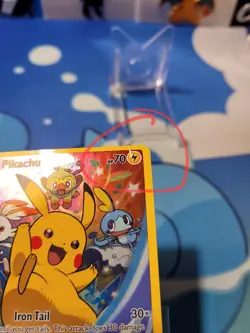 Pokemon 2020 Pikachu SWSH020 Promo Full Art Holo *Foil Pinch SEE PICS* - Image 2