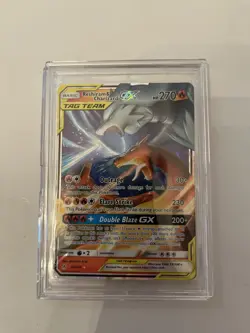 Pokemon Reshiram & Charizard GX Full Art Holo Rare Card 20/214 - Image 1