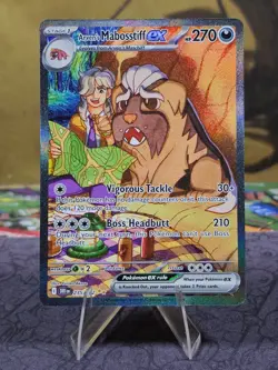 Pokemon TCG Arven's Mabostiff ex 235/182 Sv10: Destined Rivals SIR Holo NM - Image 1
