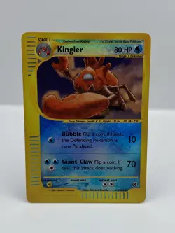 Pokemon TCG Kingler 15/165 Reverse Holo Rare Expedition Base Set - NM - Image 1