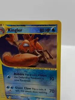 Pokemon TCG Kingler 15/165 Reverse Holo Rare Expedition Base Set - NM - Image 3