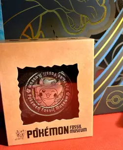 Pokemon Fossil Museum Commemorative Coin: Excavator Pikachu & Tyrantrum New - Image 1