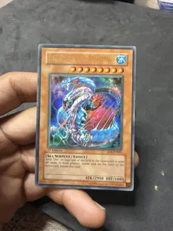 Yugioh Ocean Dragon Lord - Neo-Daedalus SD4-EN001 Ultra Rare 1st Ed LP - Image 1