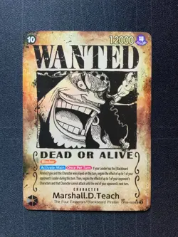 One Piece TCG Marshall.D.Teach (093) (Wanted Poster) (OP09-093) NM - Image 1
