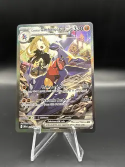 Pokemon TCG Cynthia's Garchomp EX Holo Card 232/182 Sv10: Destined Rivals - Image 1