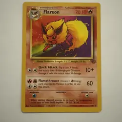 Flareon Jungle #19/64 NON-HOLO Rare Pokemon Card WotC - LP TCG - Image 1