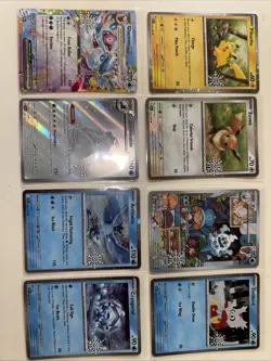 Pokemon TCG 2025 Holiday Advent Calendar Promos 8/8 Snowflake Stamp Cards Lot #5 - Image 1