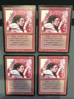 Blood Lust Legends X4 Heavy Play mtg - Image 1