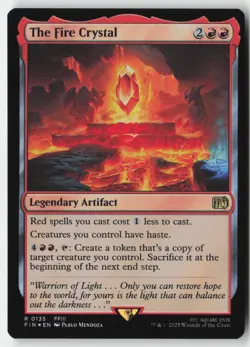 MTG - The Fire Crystal FOIL R FINAL FANTASY 135 LP-NM - Image 1