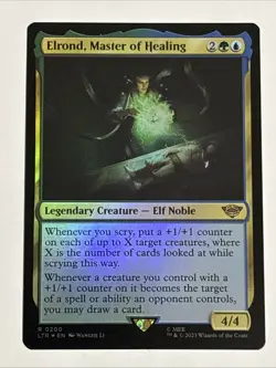 MTG Lord of the Rings Elrond, Master of Healing Foil 0200 NM Rare - Image 1