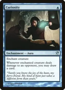 MTG NM Innistrad Foil: Curiosity - Image 1