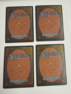 MTG 4TH EDITION FBB JAPANESE LLANOWAR ELVES 4 4X PLAYSET NM / SP - Image 2