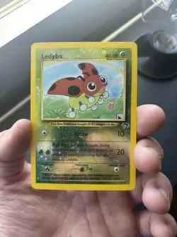 Pokemon TCG Ledyba Southern Islands 7 Reverse Holo Promo Card LP+ Condition - Image 1