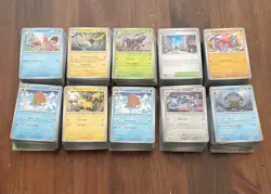 Pokemon TCG bulk 1,000 card lot. All common/uncommon regular no foils. - Image 1