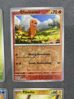 Pokemon 151 S&V Costco Promo Cards Set Cosmos Holo Pikachu Charmander Squirtle - Image 3