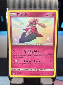Diancie SV36/SV94 Hidden Fates Ultra Rare Shiny Vault Pokemon Card * New * - Image 1