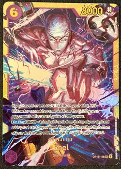 Bandai One Piece Card Game EN - Enel OP15-118 Adventure on Kami's Island Foil NM - Image 1