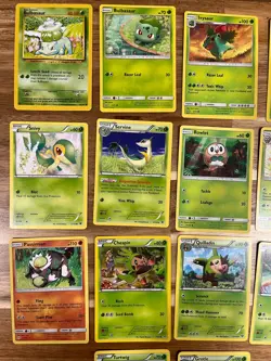 x14 NO DUPLICATES GRASS STARTERS Evolutions Various Sets Pokemon Card Lot #262 - Image 2