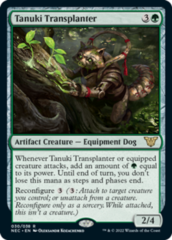 x1 Tanuki Transplanter R MTG Commander: Kamigawa: Neon Dynasty M/NM, English - Image 1