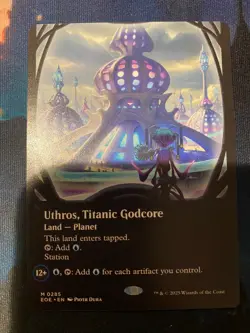 MTG Edge of Eternities Uthros Titanic Godcore Borderless - Image 1