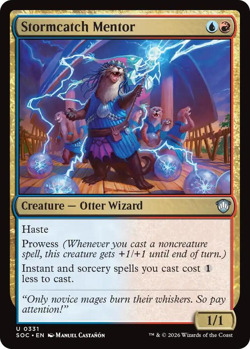 MTG Magic 1x Stormcatch Mentor (M/NM) Commander Secrets of Strixhaven - Image 1