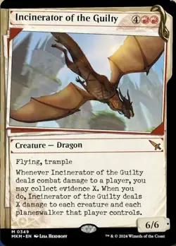 1 x Incinerator of the Guilty - Foil - Showcase - Murders at Karlov Manor - Ligh - Image 1