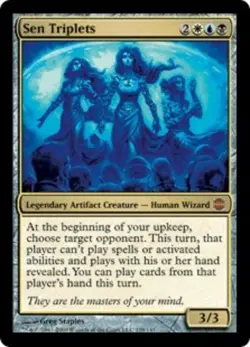 1x Sen Triplets Moderate Play MTG Magic - Kid Icarus - - Image 1