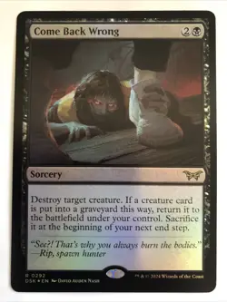 MTG Duskmourn: House of Horror Come Back Wrong Foil 0292 NM Rare - Image 1